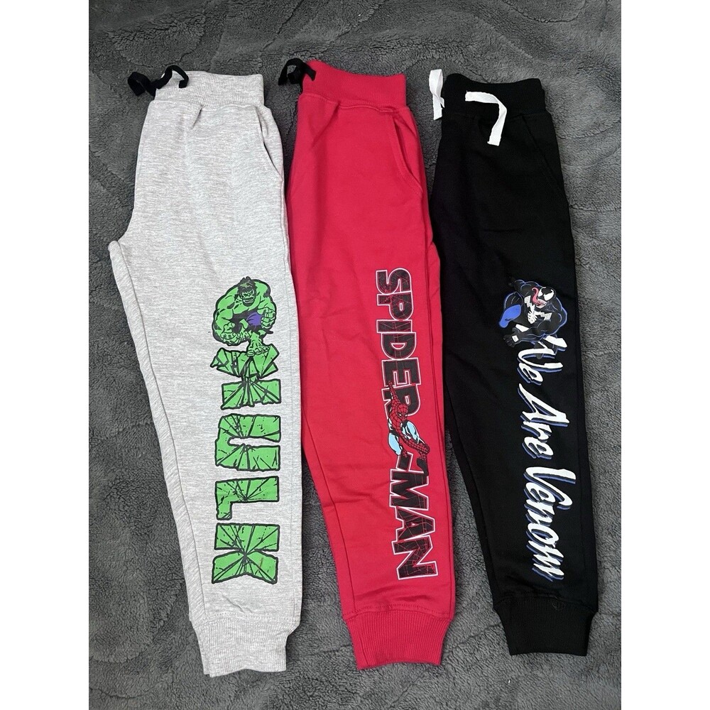 NEW Marvel Boys 3 Pack Fleece Jogger Pant Size 4T